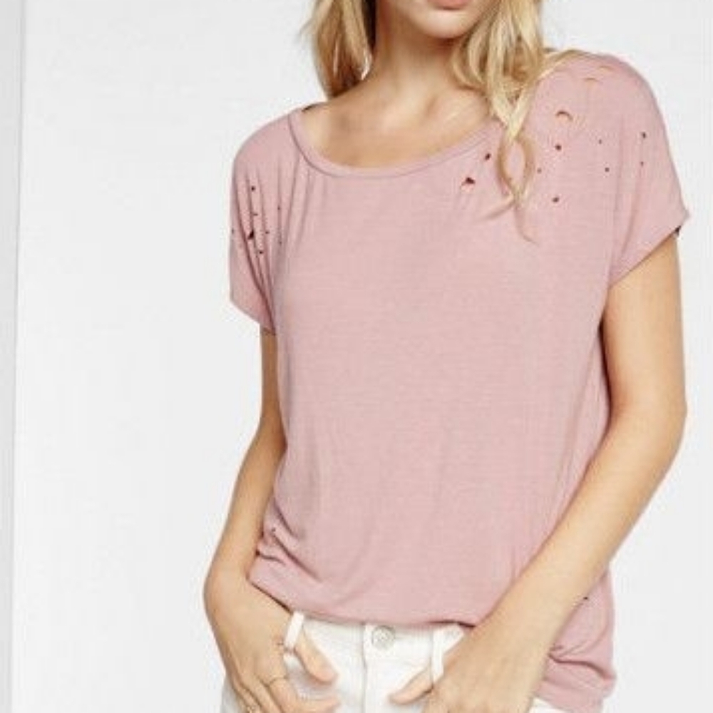 Express Distressed Shirt